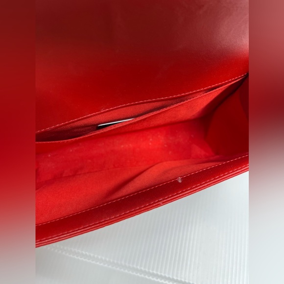 Chanel Red Medium Quilted Boy Bag LGHW - Picture 14 of 16